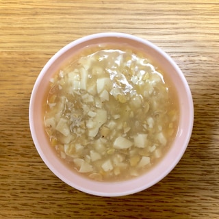 離乳食☆豆腐と納豆のお味噌汁☆